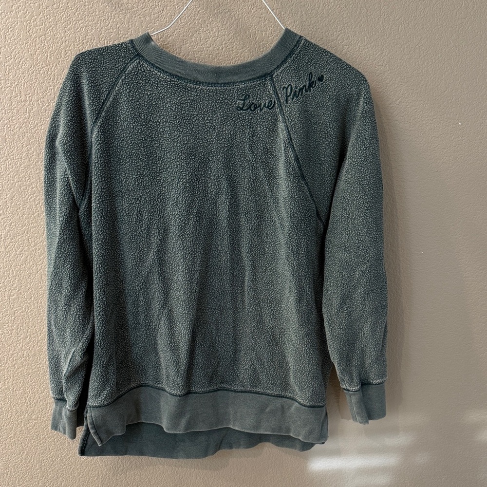 Pink Love Pink Fleece Sweatshirt Size Medium